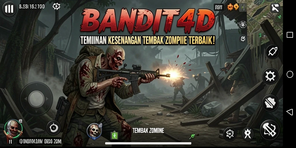 Tampilan antarmuka game BANDIT4D yang seru dan menarik.