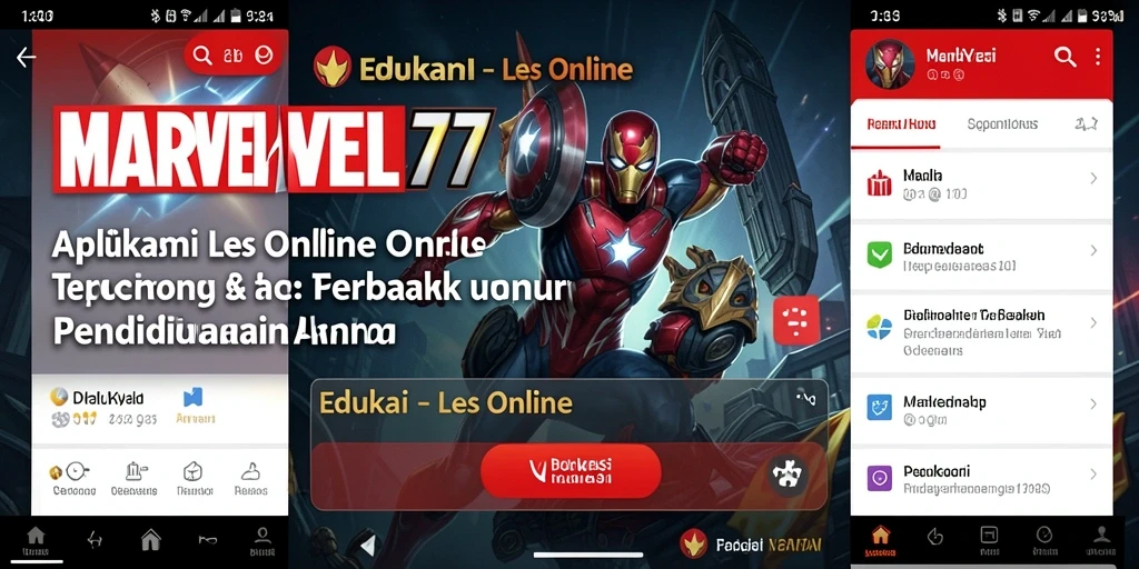 Tampilan antarmuka aplikasi MARVEL77 yang memudahkan pengguna saat belajar.