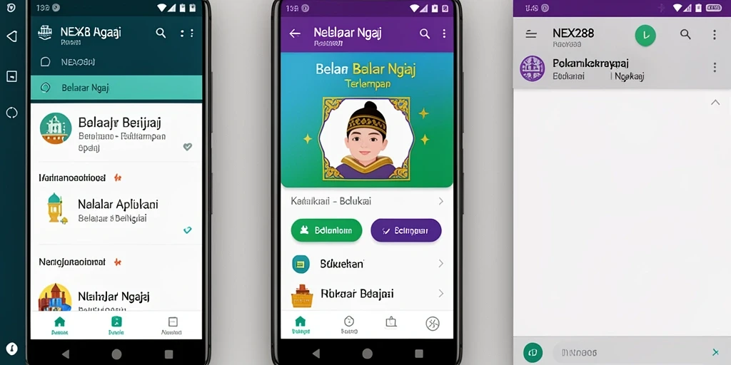 Tampilan utama NEX288 yang sederhana dan informatif.